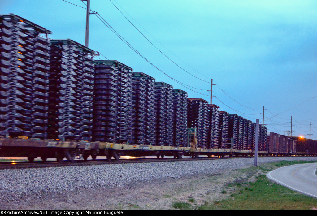 FTTX Flat Car with Truck Frames